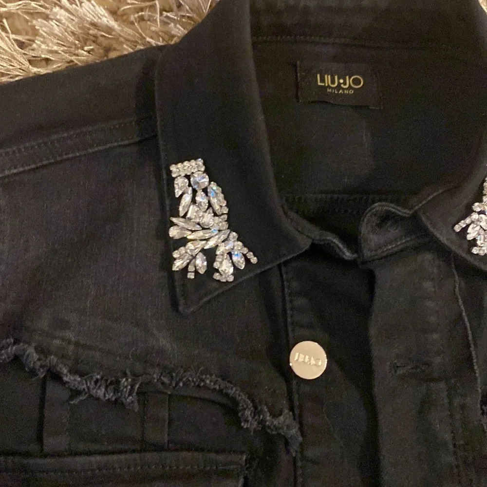 𝅺LIU Jo Milano jeans jacket size 42 - Picture 3 of 6